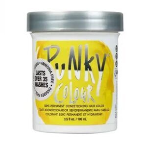 NWT PUNKY COLOUR, SEMI-PERMANENT CONDITIONING HAIR COLOR, Bright Yellow